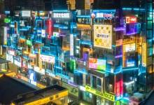 长沙潮宗街-赛博朋克墙